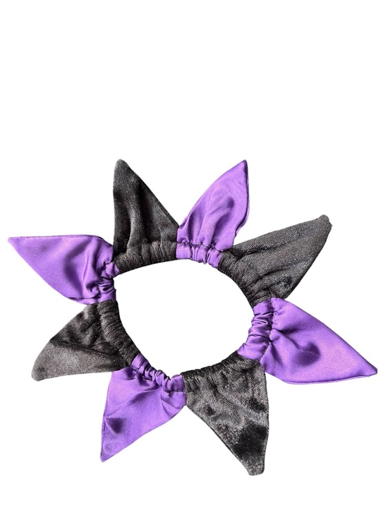 Other - Purple and Charcoal Pet Bow Collar Accessory